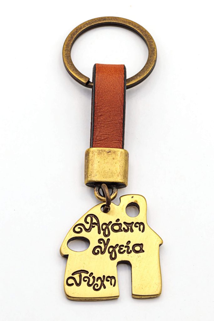 2790 KEYRINGS WITH LEATHER OR PU